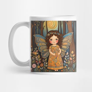 Toddler as a fairy in the woods Mug